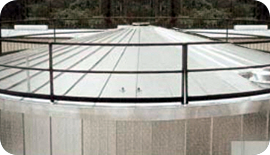 Radially installed ThermaSeam insulation panels for tanks