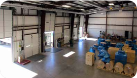 Thermon's warehouse with 5 loading docks