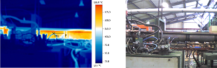 Thermo graphic report with conventional unitemp heater bands