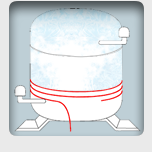 Compressor crankcase heater