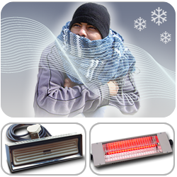 Comfort Heaters: Infrared zone heating, ceramic & quartzglass