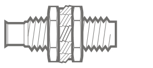 Rod Elements: Mounting option with Steel Clinch Bush