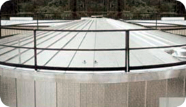 Radially installed ThermaSeam insulation panels for tanks Radially installed ThermaSeam insulation panels for tanks