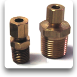 Compression Fittings: Brass, 1/4 - 1/2"NPT