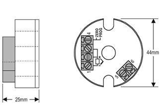 Temperature Transmitter Dimensions