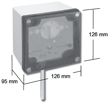 Thermon TC Ambient Thermostat - Dimensions