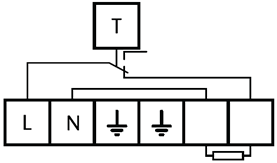 Thermon TC1 Mechanical Thermostat - wiring diagram