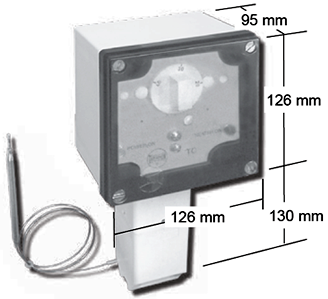 Thermon TC Ambient Thermostat - Dimensions