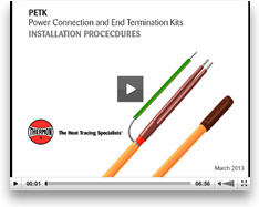 Thermon PETK Power Connection & end termination kit - installation video