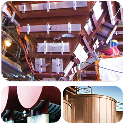 Fly ash hoppers heaters, tank heaters, tank insulation systems