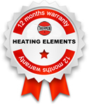 12 months warranty: unitemp heating elements