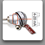 unitemp USTL: T/C type K, Pt100 Sensor with 4-20mA Transducer