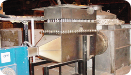 Air Heating System: Curing kiln for ceramic snorkel