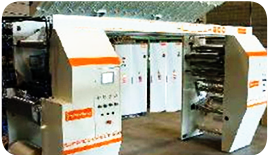Web offset labels printer using Gefran automation & motion control